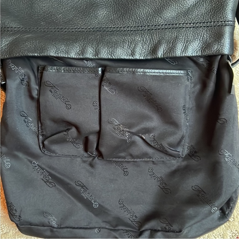 Fossil Black Leather Hobo Bag EUC - Picture 7 of 8